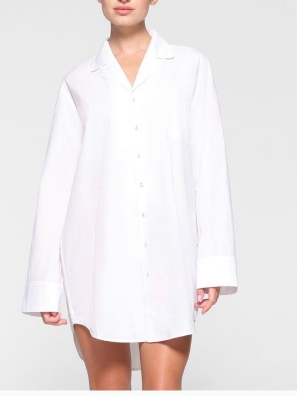 Skims sleep button up dress  size S